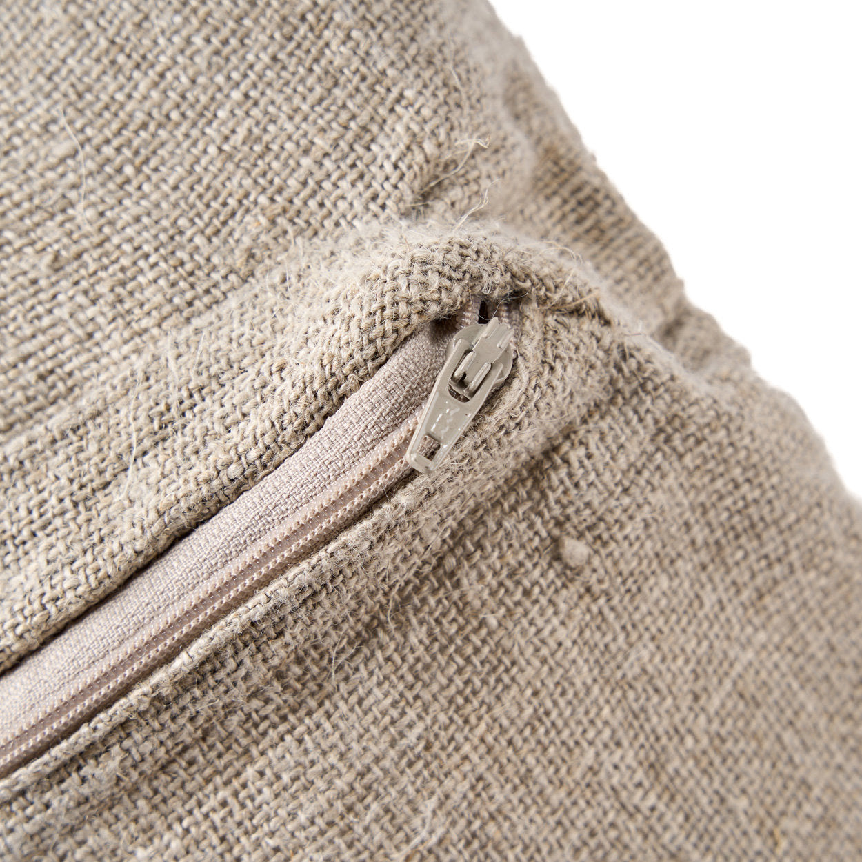 De Linen Stitch Kussensloop - Naturel Wit