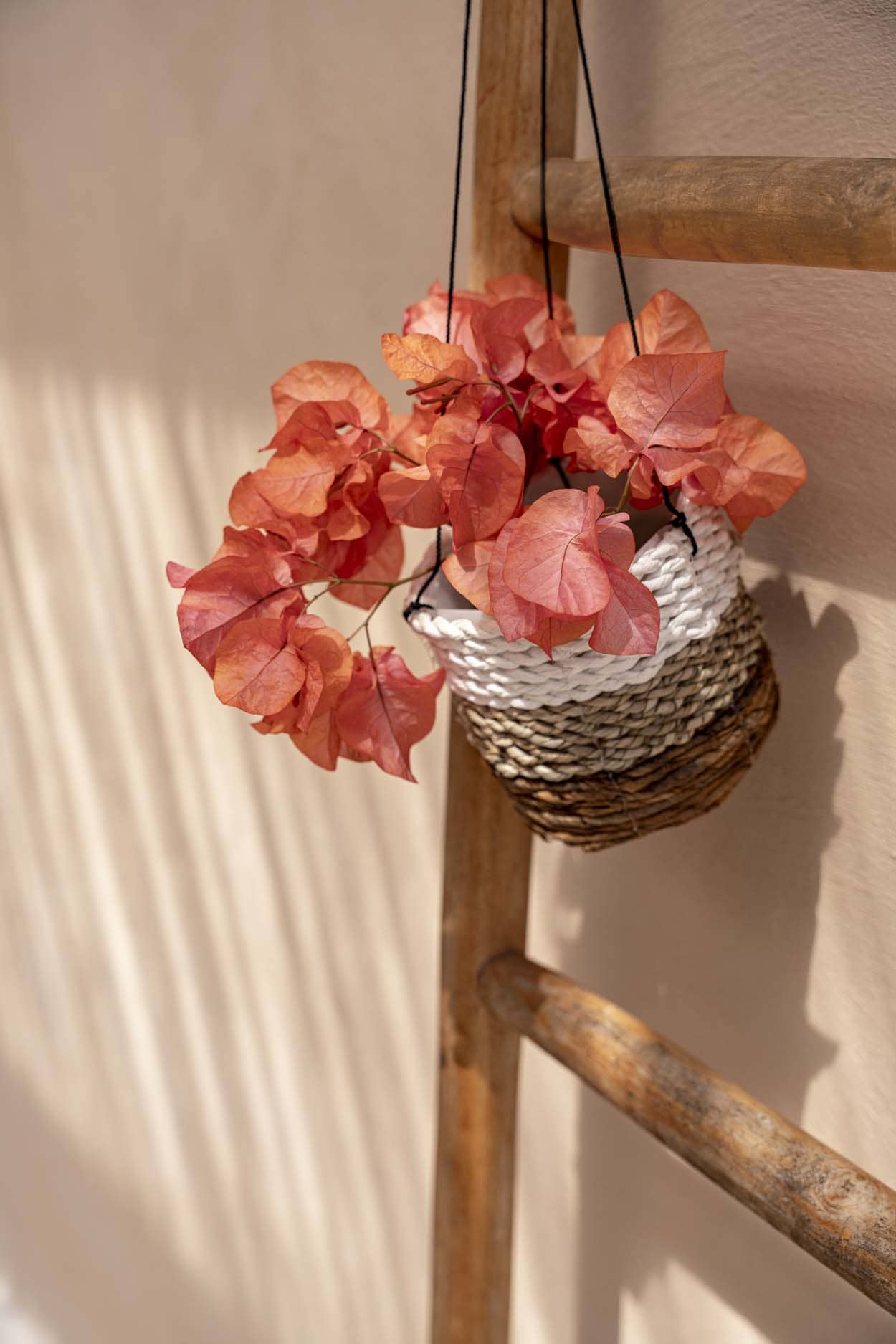 De Banana Leaf Planthanger - Naturel Wit