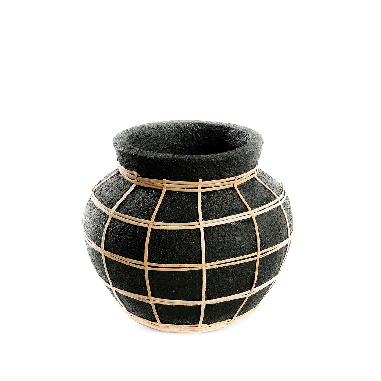 Le Vase Belly - Noir Naturel - S
