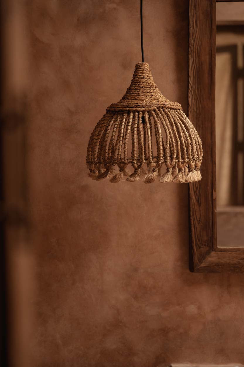 De Abaca Tassel Hanglamp - Naturel - S
