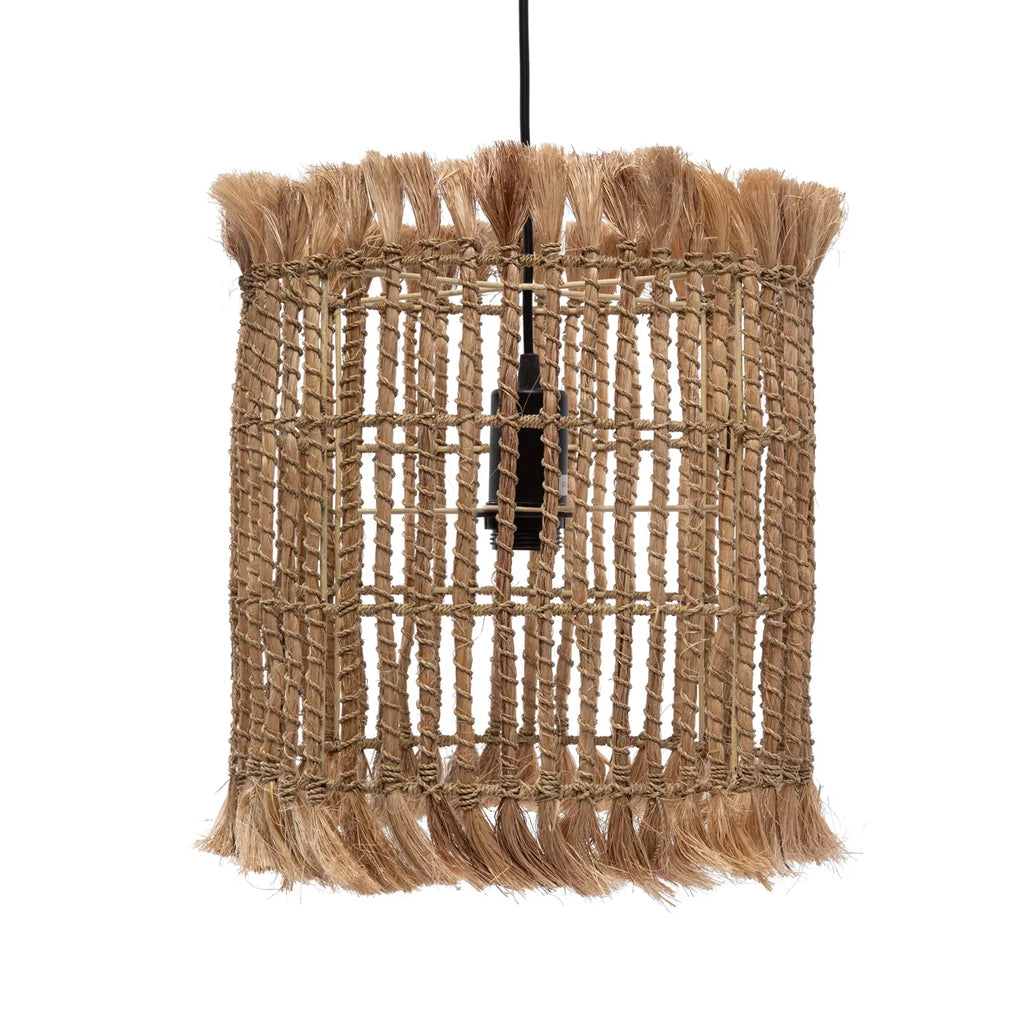 The Abaca Bird Cage Hanging Lamp - Natural - M