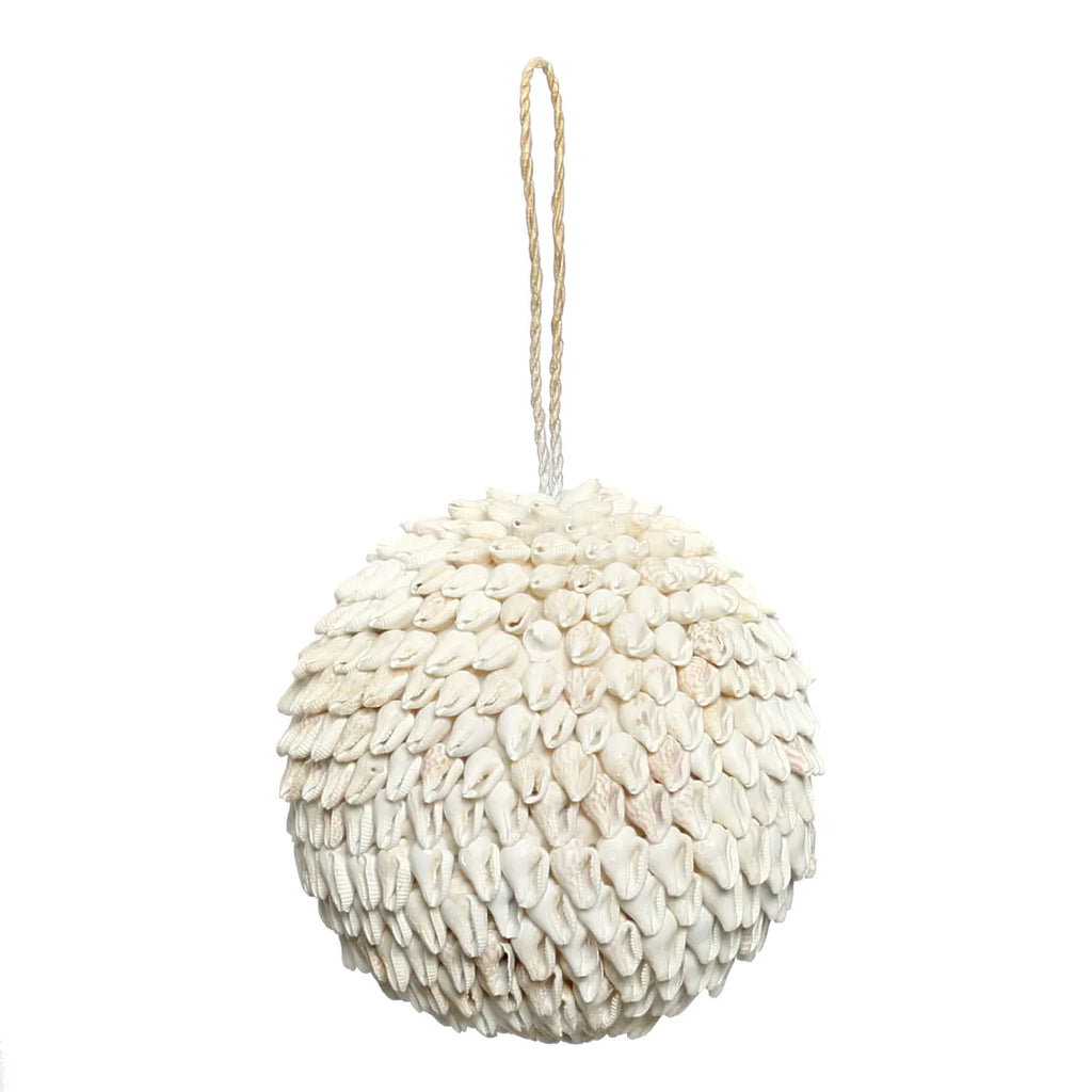 The Bubble Shell Ball Pendant - White - L