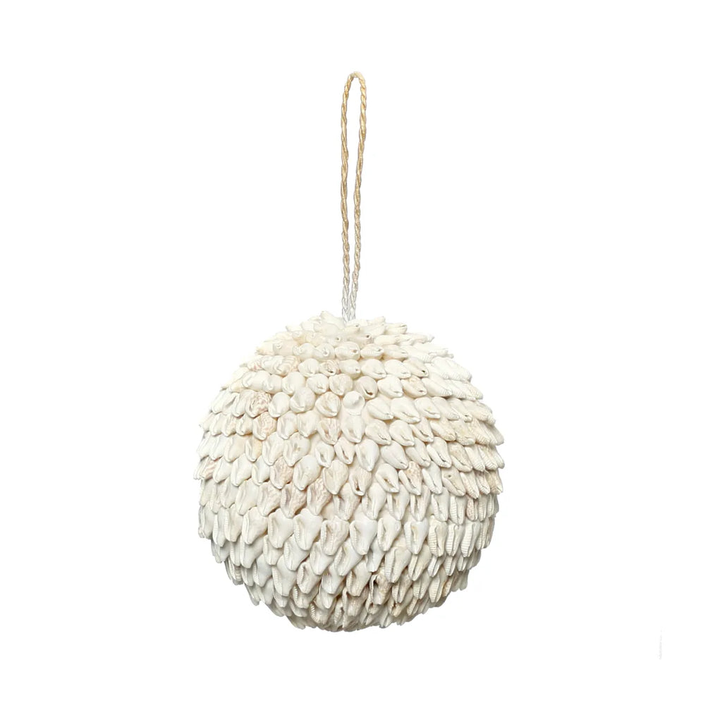 The Bubble Shell Ball Pendant - White - M