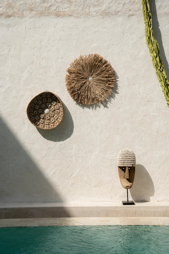 De Caribe Shell Plaat - Naturel Wit - M Bazar Bizar