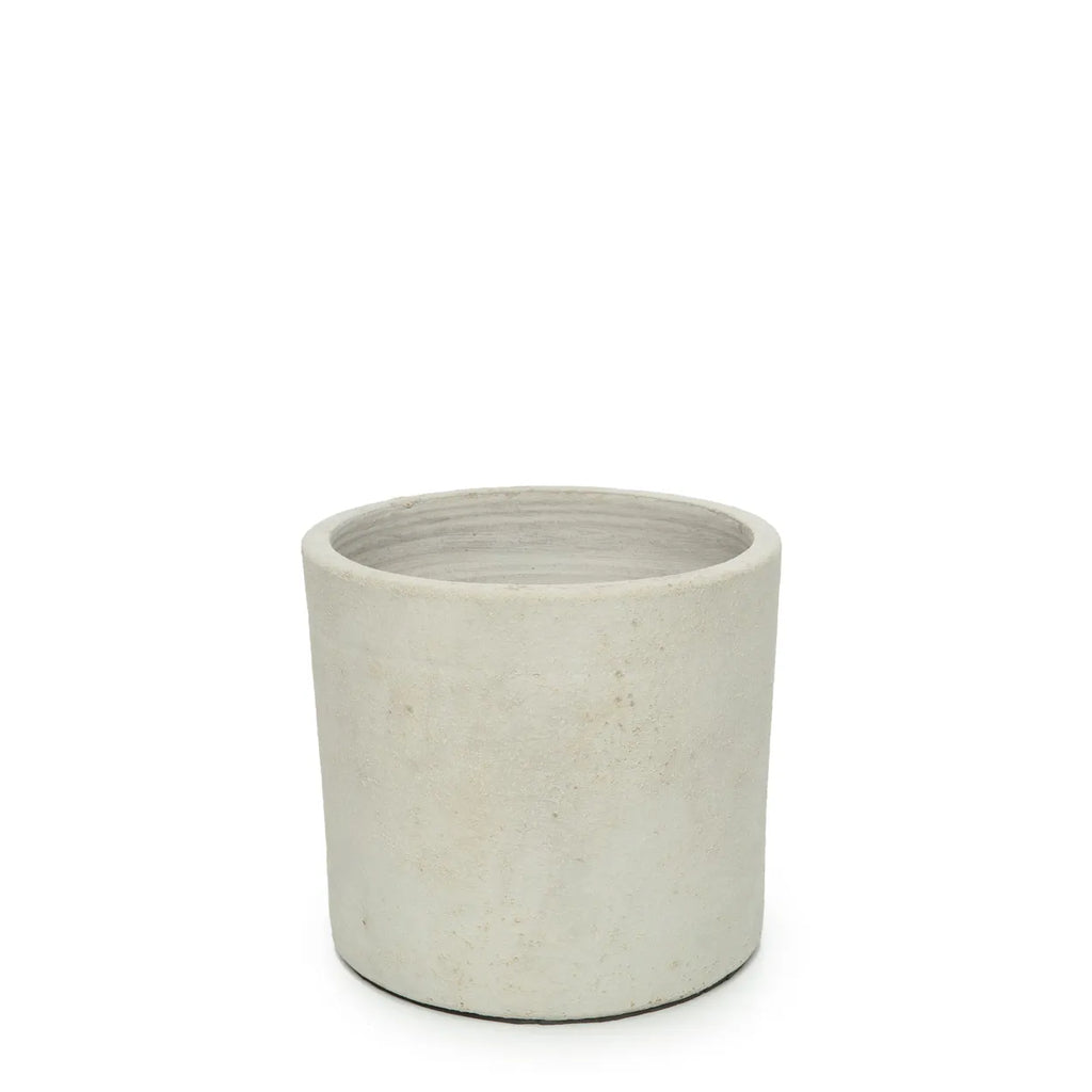 The Chalk Low Planter - Concrete Natural - S