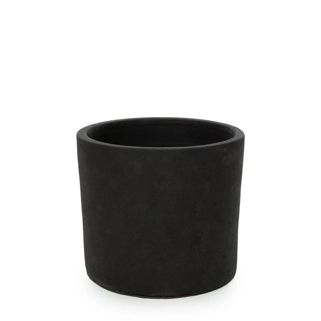 The Charcoal High Planter - Black Natural - L