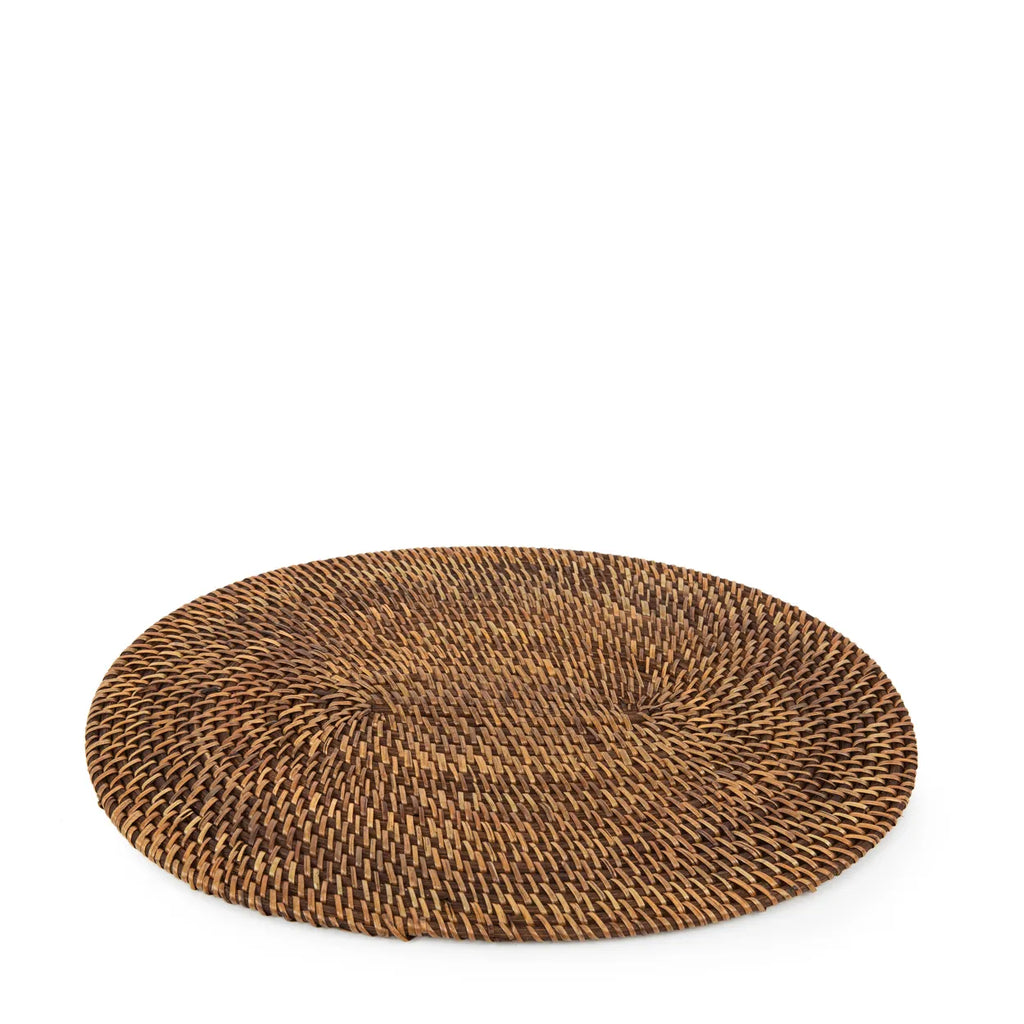 The Colonial Oval Placemat - Natural Brown