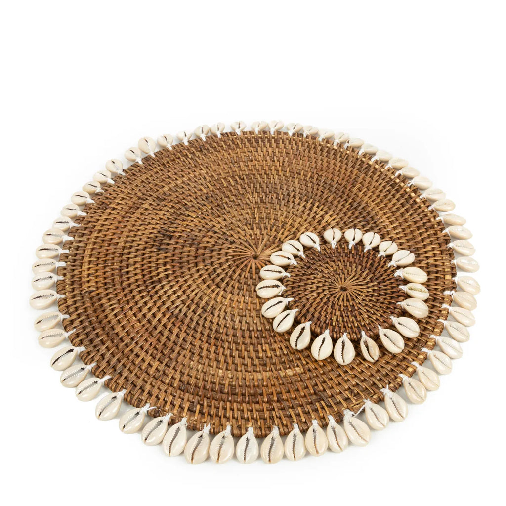 The Colonial Shell Coaster - Natural Brown