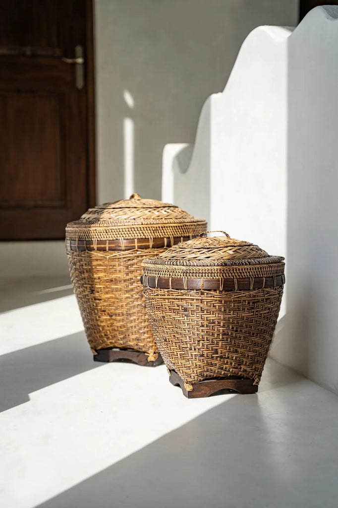 The Colonial Storage Basket - Natural Brown - L