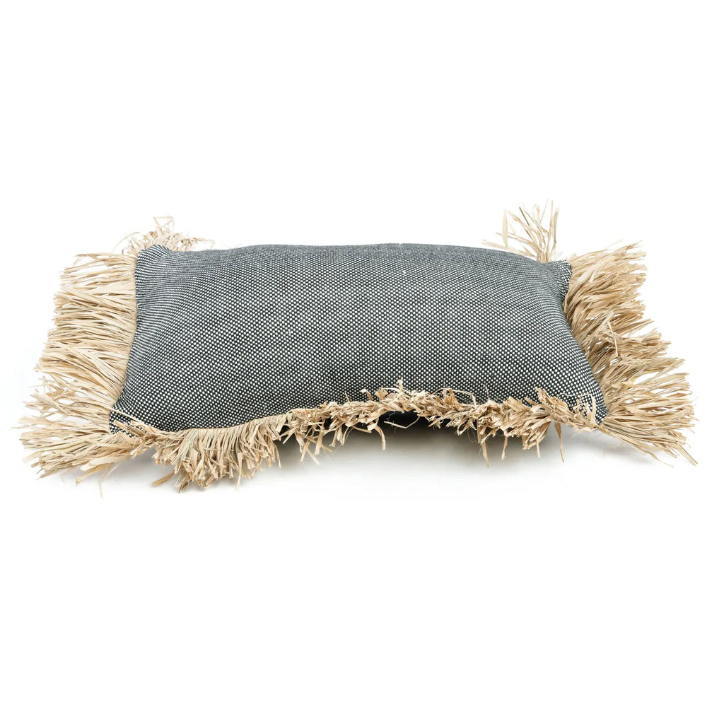 The Cotton Bonita Cushion Cover - Black Natural - 30x50