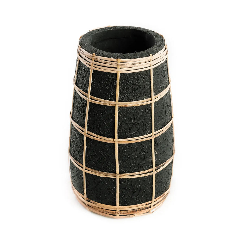 The Cutie Vase - Black Natural - S