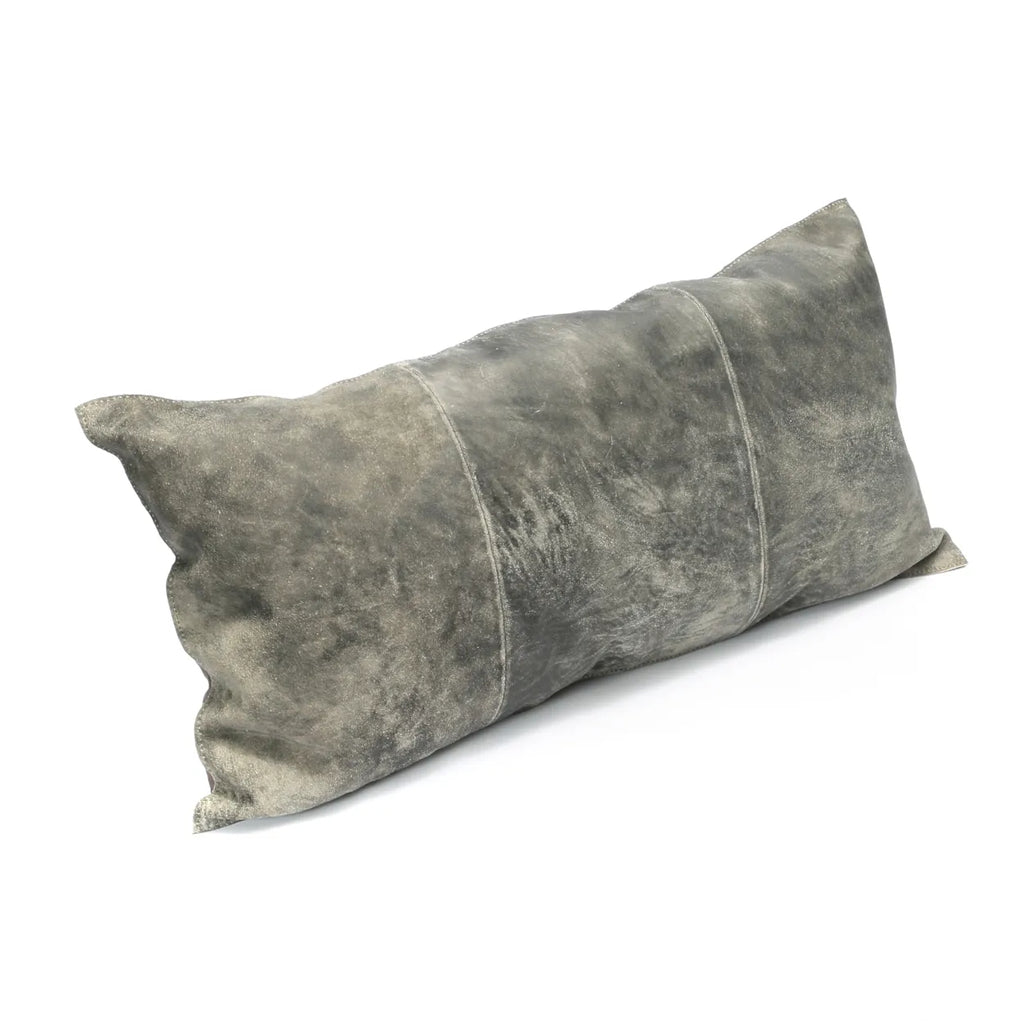 The Three Panel Suede Cushion Cover - Gray - 30x60