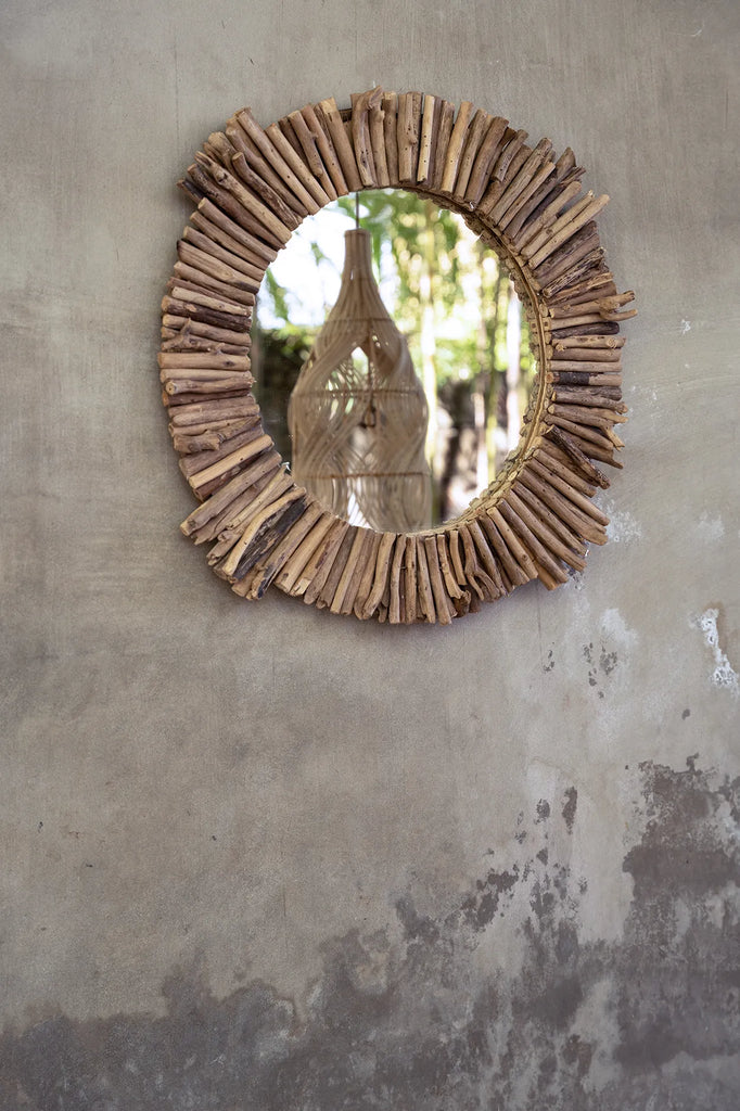 Le Miroir Halo Driftwood - Naturel - M
