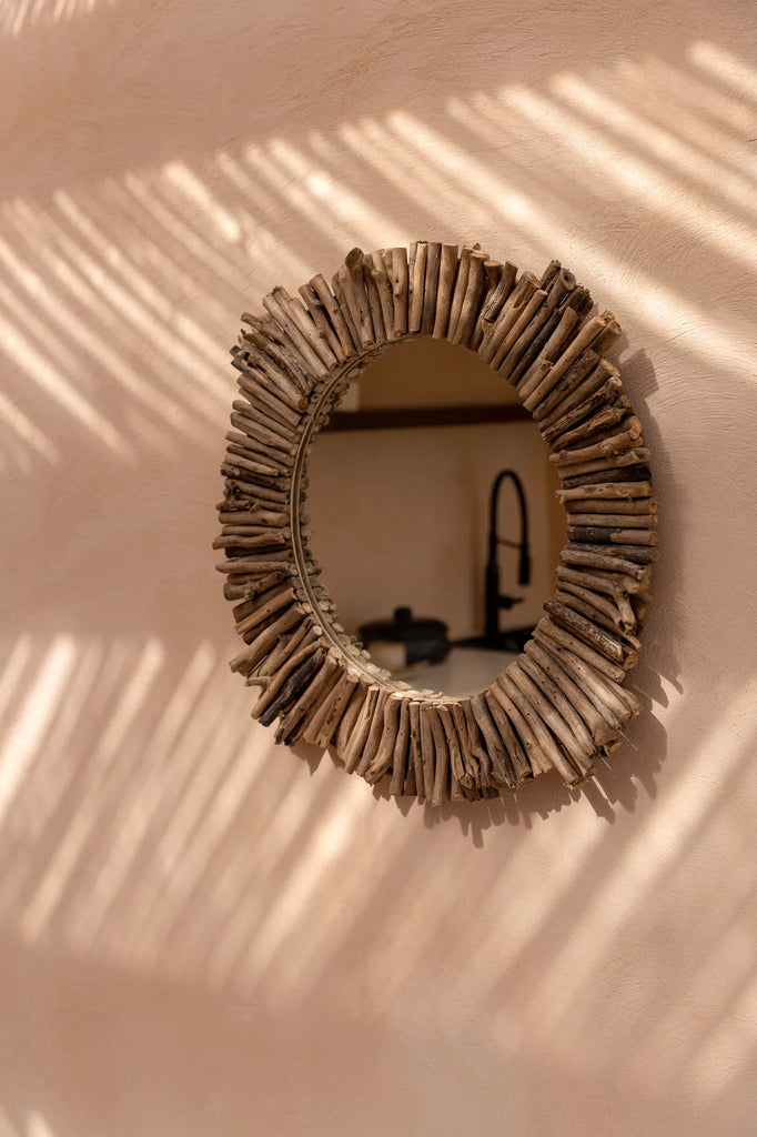 Le Miroir Halo Driftwood - Naturel - M
