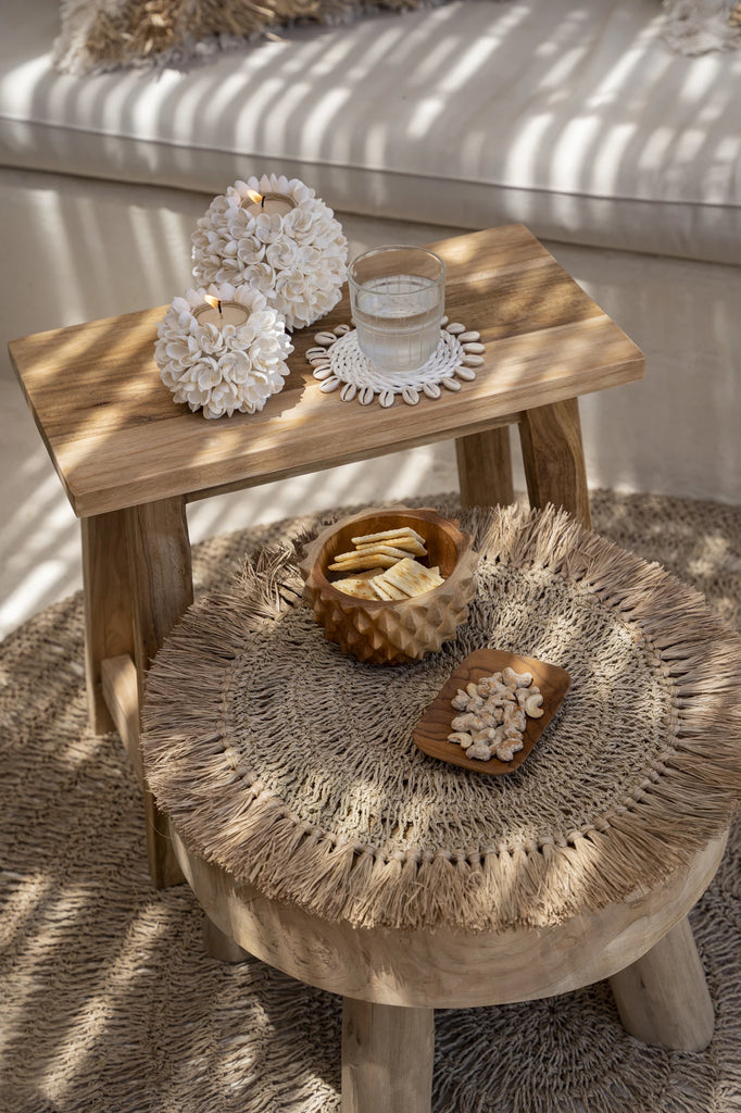 Le Set de Table en Raphia au Crochet - Naturel