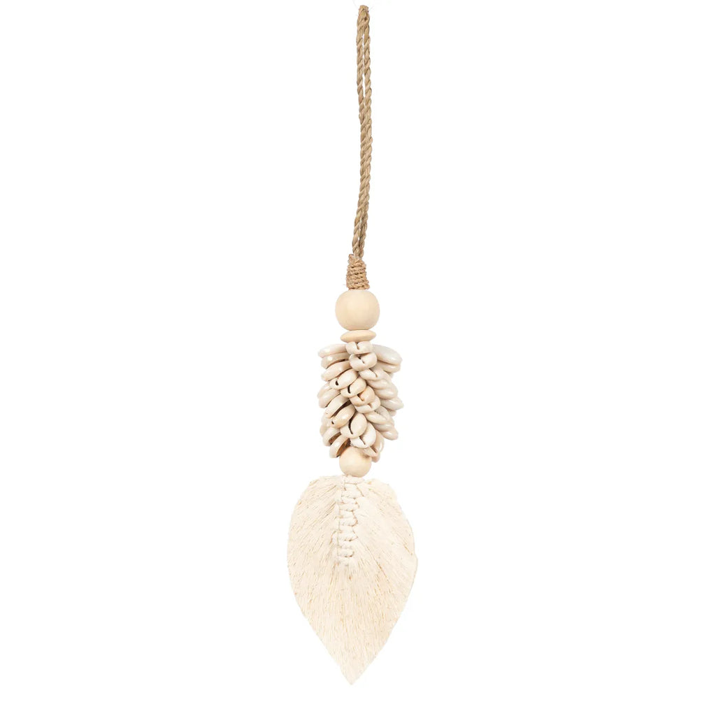 The Leaf &amp; Shell Hanging Decoration - Natural