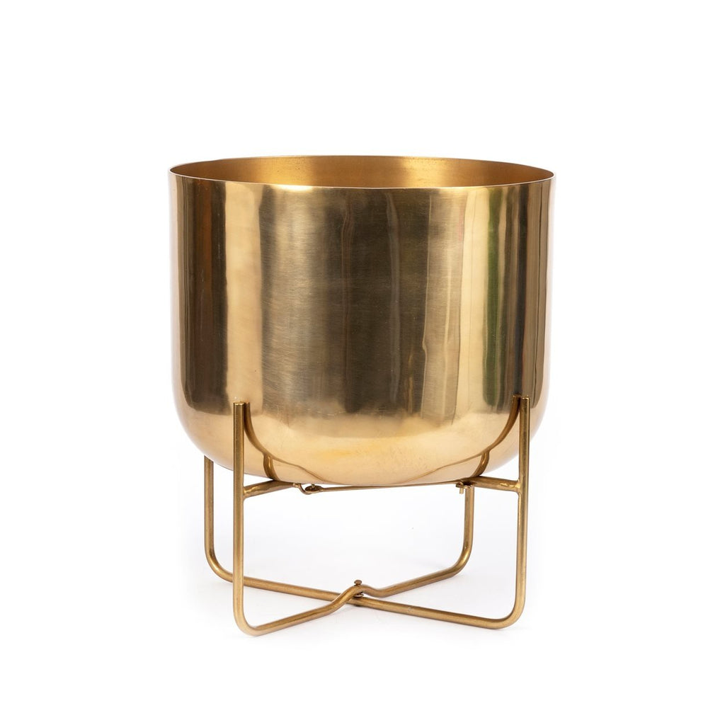 The Brass Planter on Foot - Brass - XL