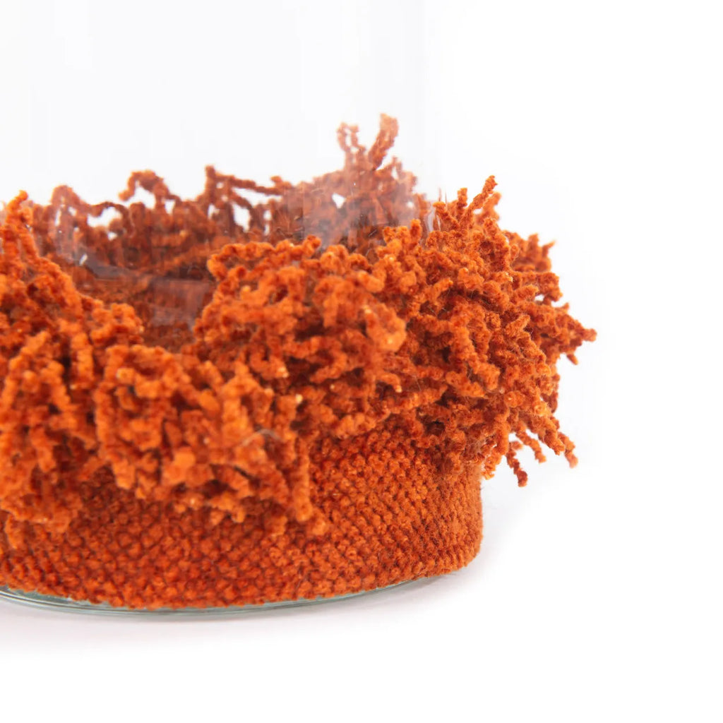 The Oh My Gee Candle Holder - Rust Velvet - M