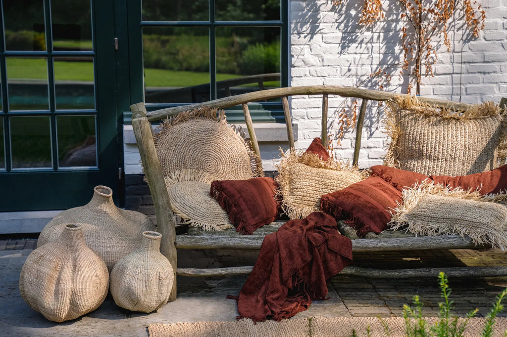 The Oh My Gee Cushion Cover - Bordeaux Velvet - 30x100