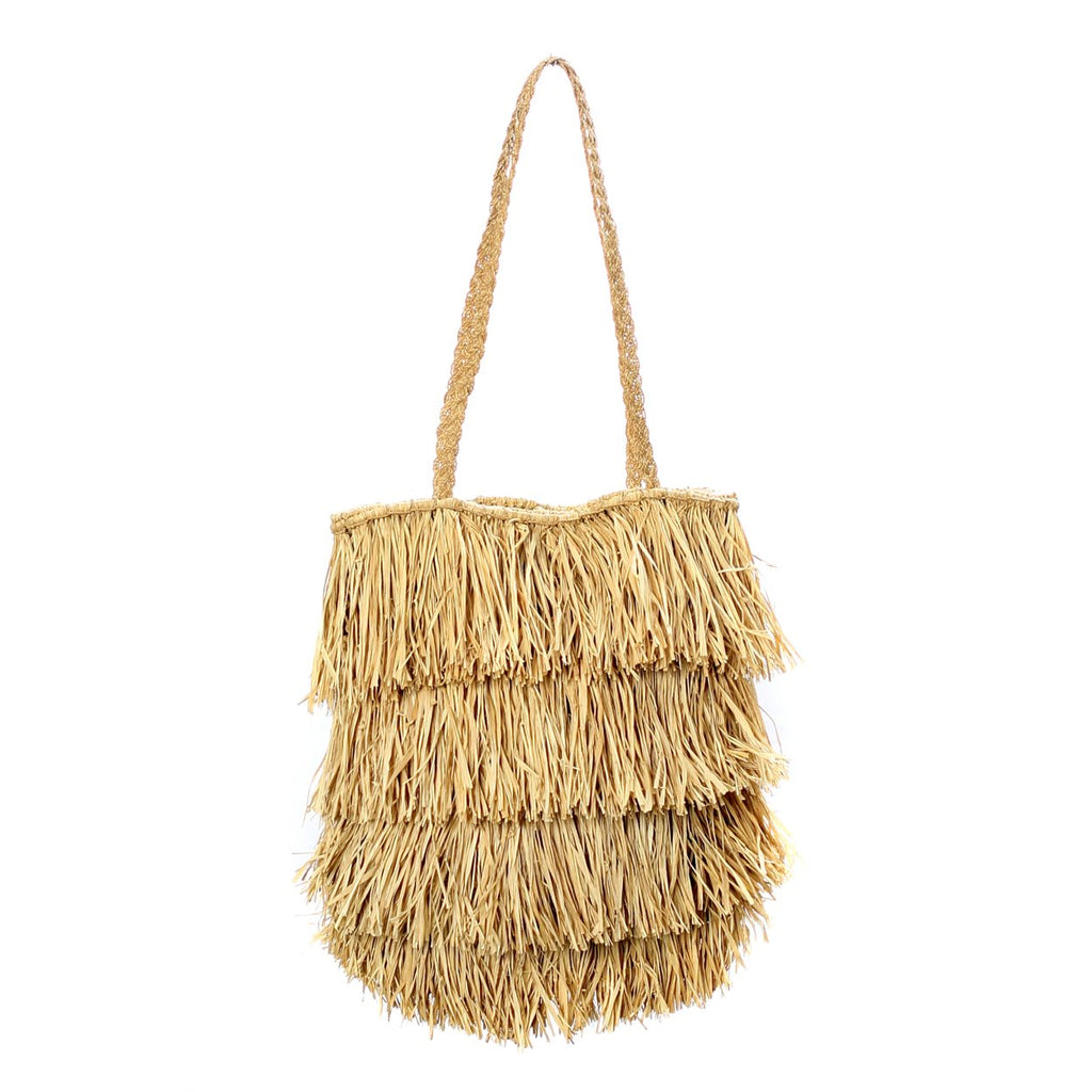 Le sac Bahamas en raphia - Naturel