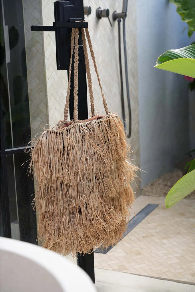 Le sac Bahamas en raphia - Naturel