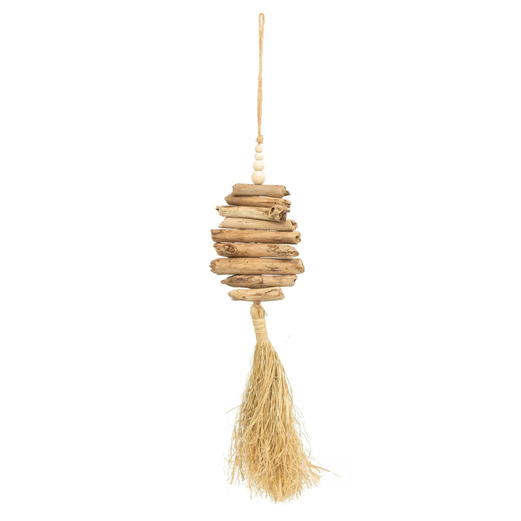 De Raffia Driftwood Hangdecoratie