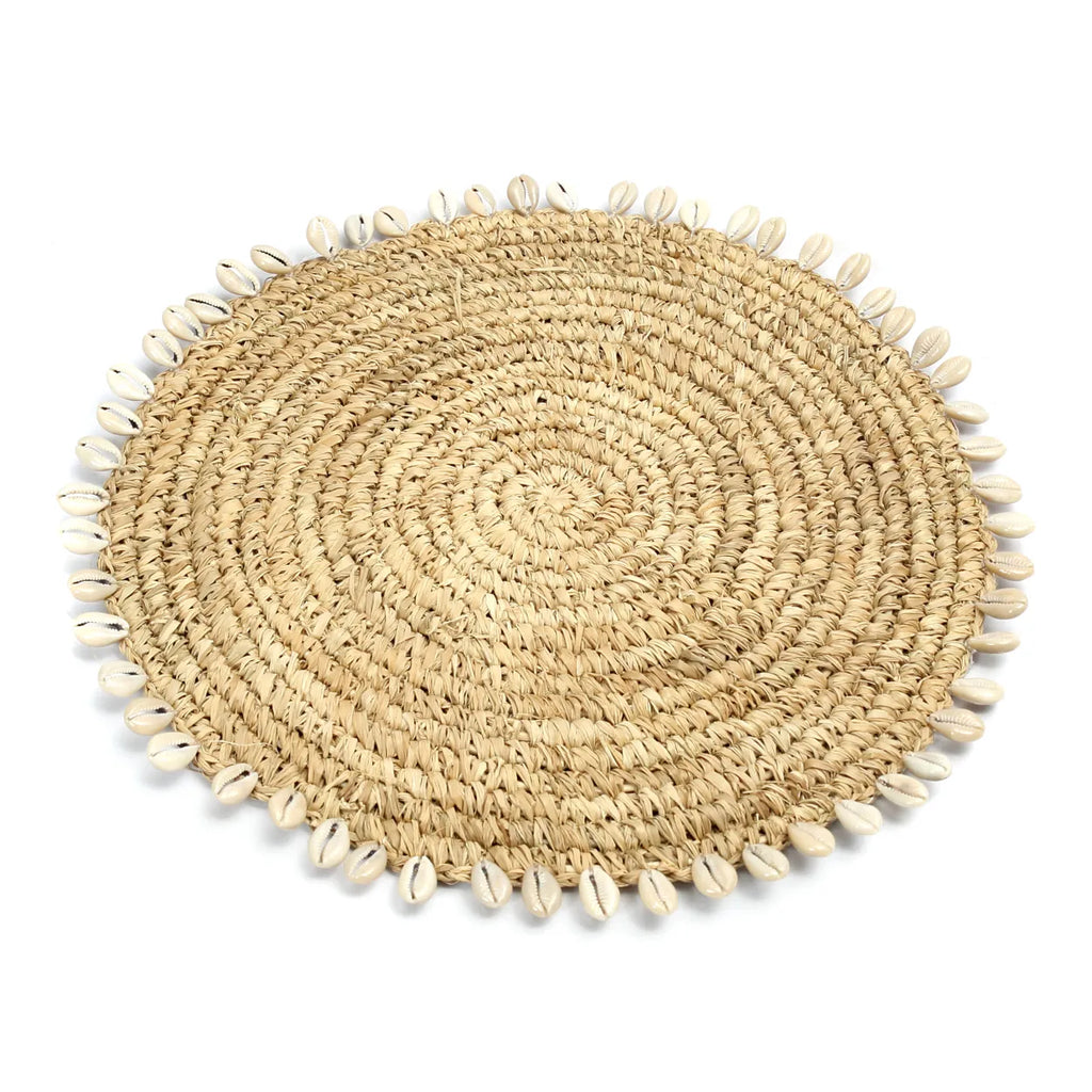 De Raffia Shell Placemat - Naturel