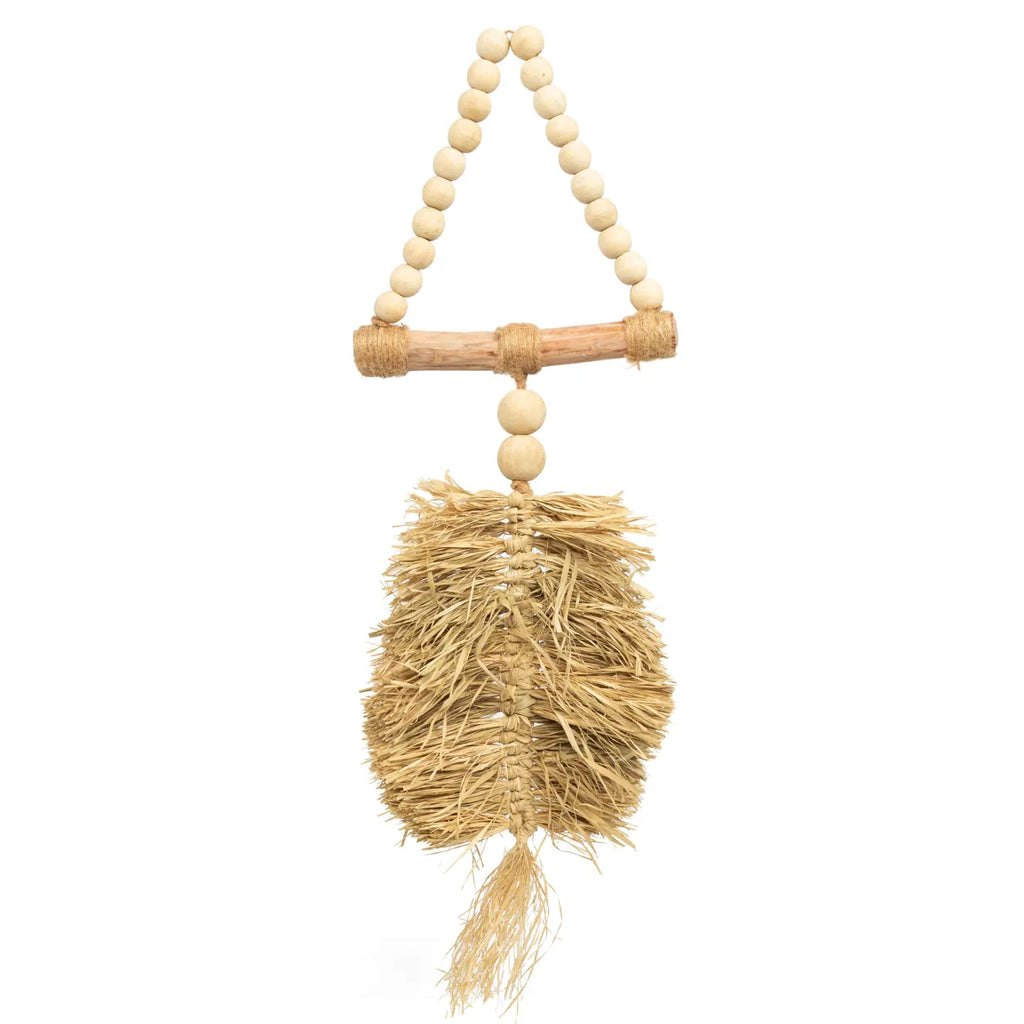 The Raffia Triangle Hanging Decoration