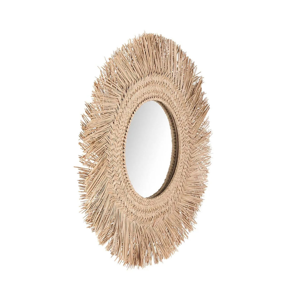 Le Miroir en Rotin - Naturel - M