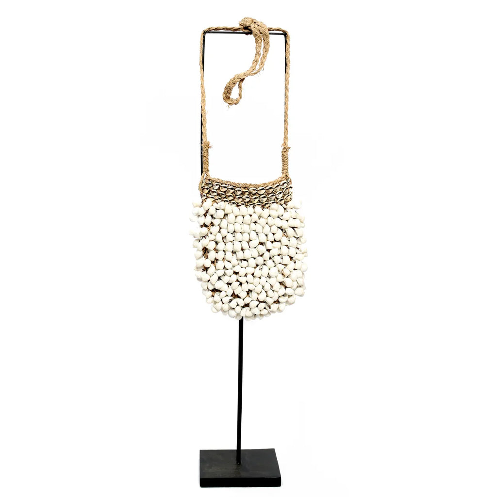 The Shell Purse on Stand - Décoration - Blanc