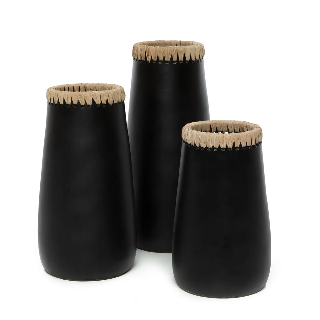 Le Vase Sneaky - Noir Naturel - M