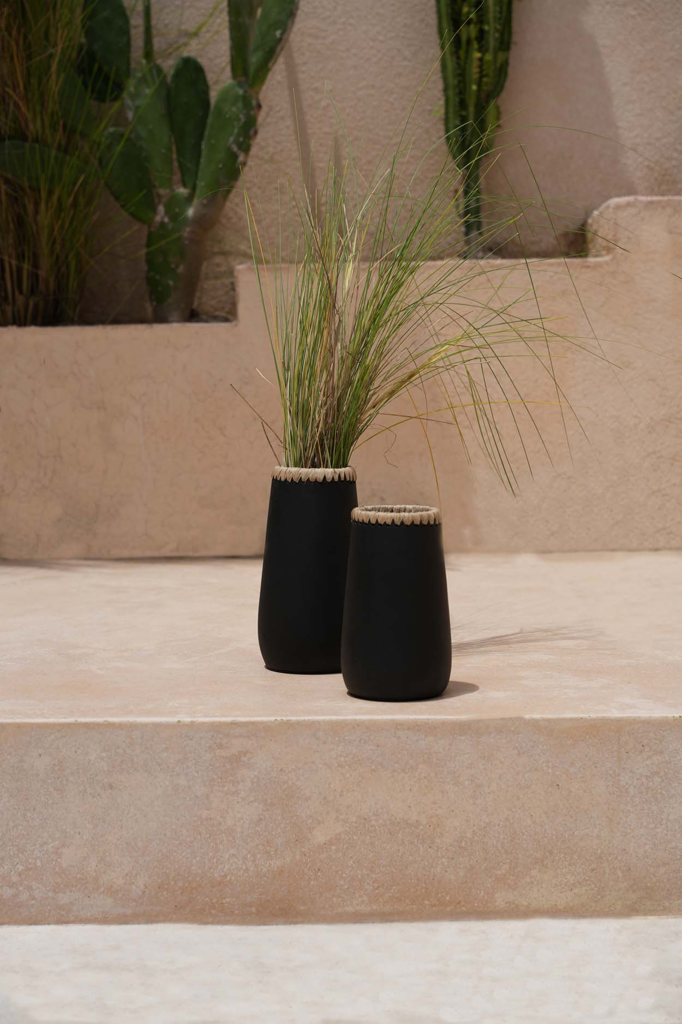 Le Vase Sneaky - Noir Naturel - S