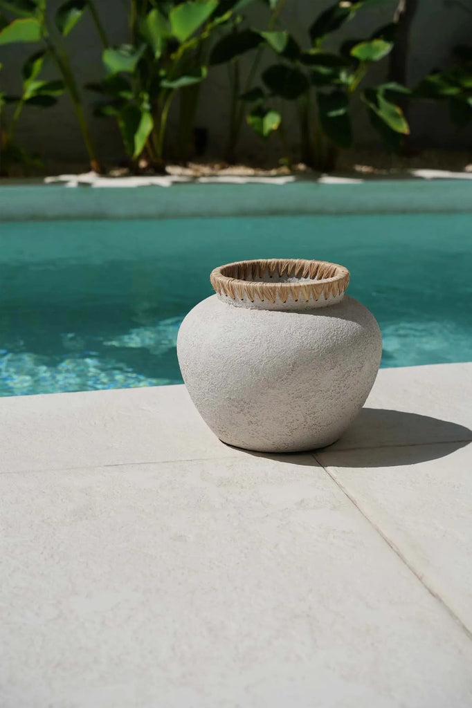 Le Vase Styly - Béton Naturel - L