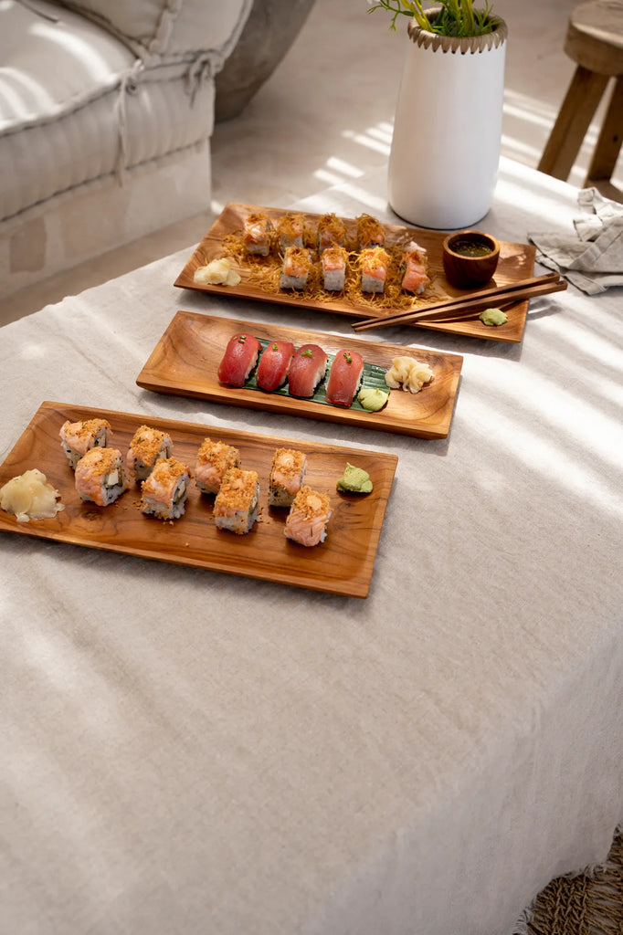 The Teak Root Sushi Plate - M