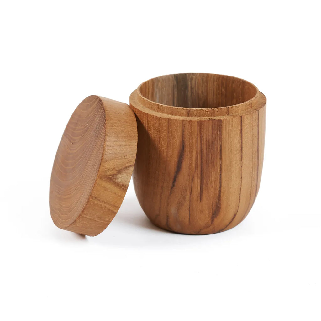 The Teak Root Pot Low - M