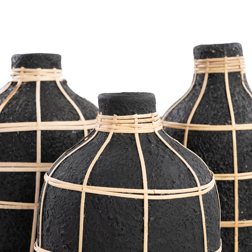 Le Vase Whoopy - Noir Naturel - L