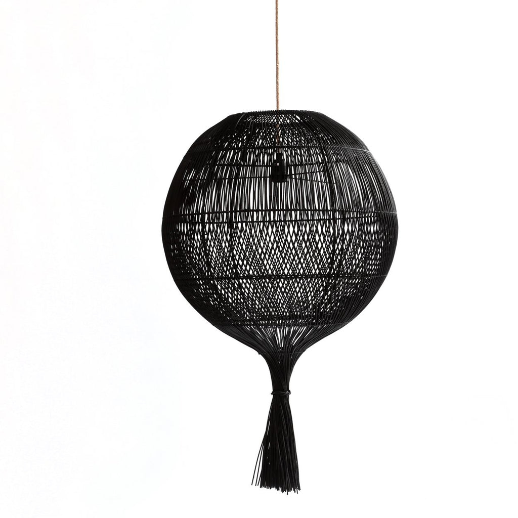 The Wonton Floor and Hanging Lamp - Black