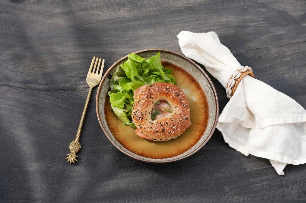 The Rattan Shell Napkin Ring - Natural White - Set of 4